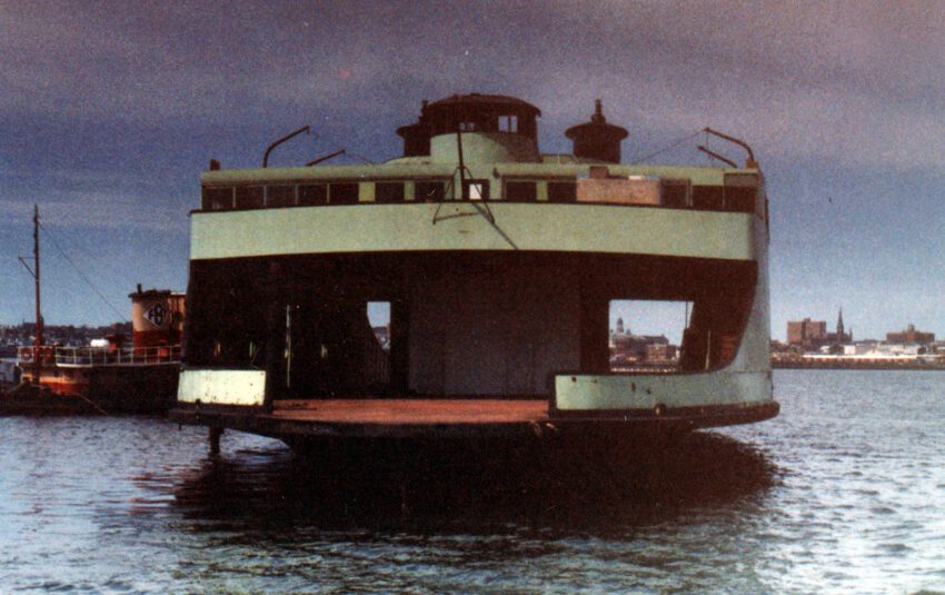 Our boat's arrival in Portland in 1980